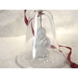 Crystal Angel Bell Ornament, Christmas,‎ Holiday Décor, Avon, Gallery Originals,